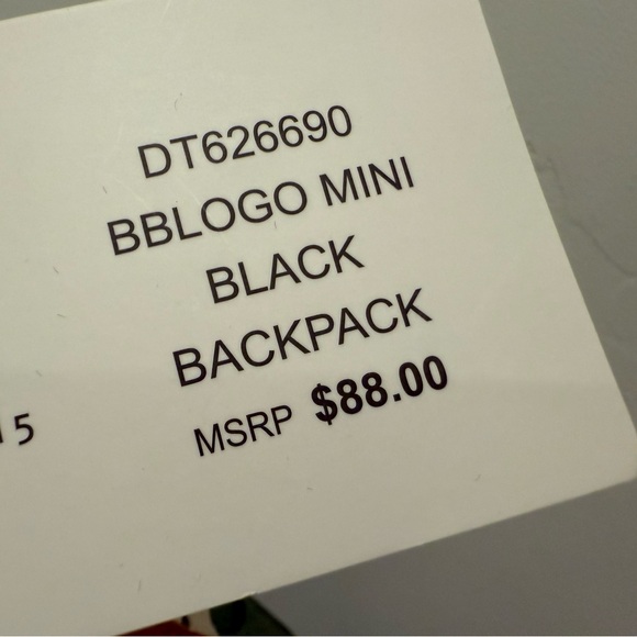 Steve Madden Black Backpack with 2 Cute Keychains & 2 Pins NWT - Picture 9 of 9